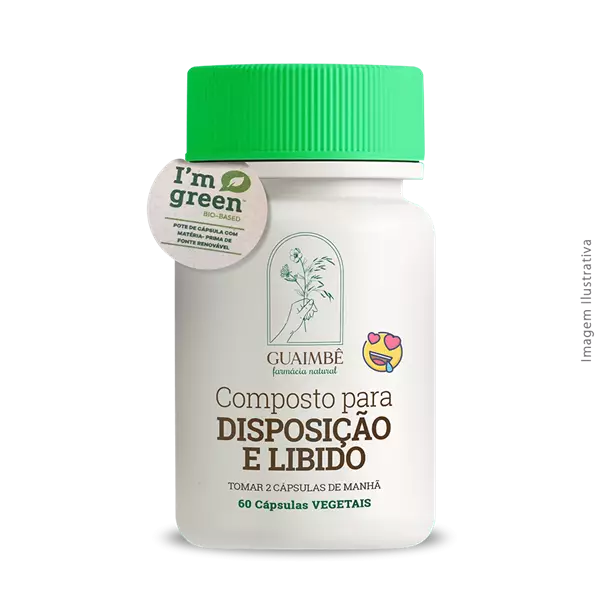 Composto para Disposição e Libido 60 Cápsulas