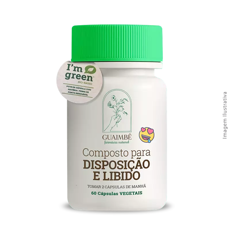 Composto para Disposição e Libido 60 Cápsulas