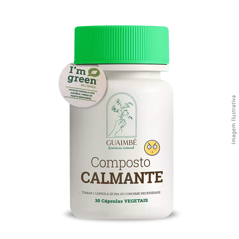 Composto Calmante 30 Cápsulas Vegetais