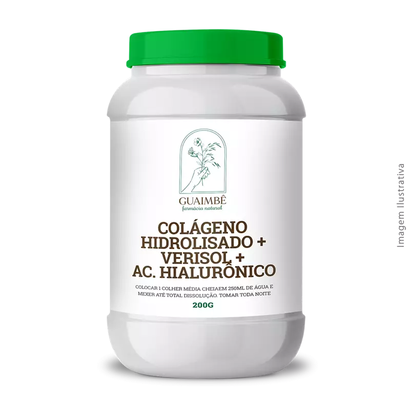 Colágeno Hidrolisado + Verisol + Ac. Hialurônico 200g
