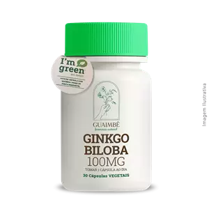 Ginkgo Biloba 100mg 30 Cápsulas Vegetais