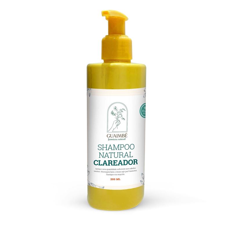 Shampoo Natural Clareador 200ml