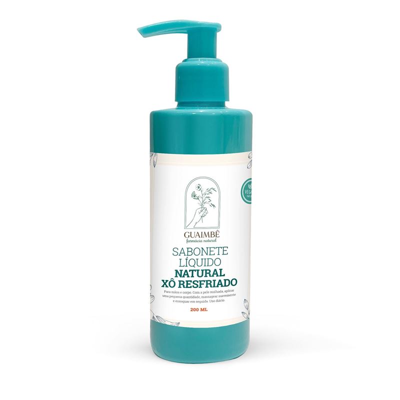 Sabonete Líquido Natural Xô Resfriado 200ml 