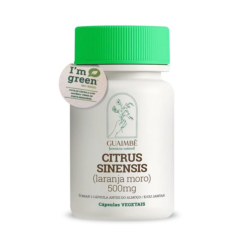 Citrus sinensis (Laranja Moro) 500mg em Cápsulas
